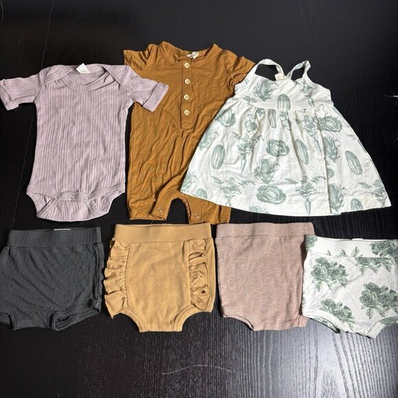 KATE QUINN Baby Girl Mixed Lot 3-6 6-12 Months Bloomers Dress